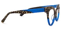 Dalia - Cat Eye Blue Eyeglasses - 4