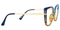 Declan - Rectangle Blue Eyeglasses | Vooglam
