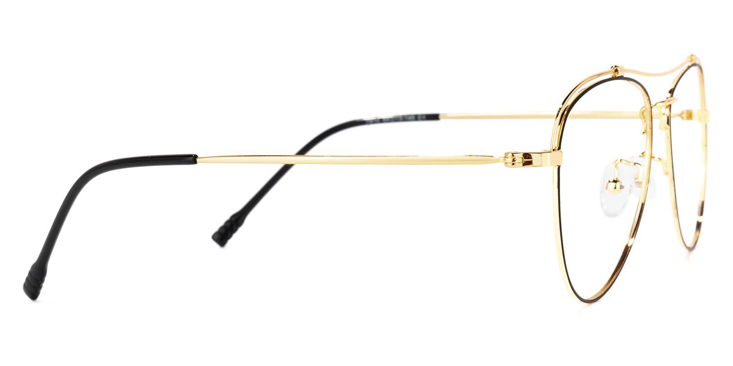 Adonis - Aviator Black/Gold Eyeglasses product detail 4