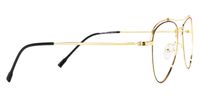 Aviator Black/Gold Eyeglasses | Vooglam.com 