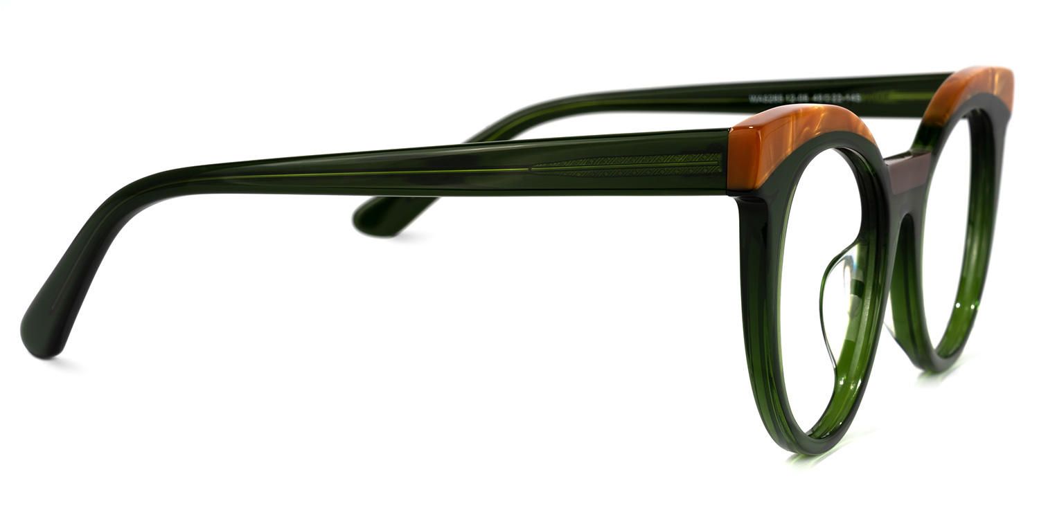 Cat Eye Green Eyeglasses | Vooglam.com 4