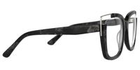 Angelia - Square Black Eyeglasses | Vooglam 