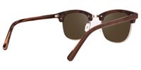 Browline Brown Sunglasses | Vooglam.com Side View