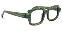 Rectangle Green/Yellow Eyeglasses | Vooglam.com 