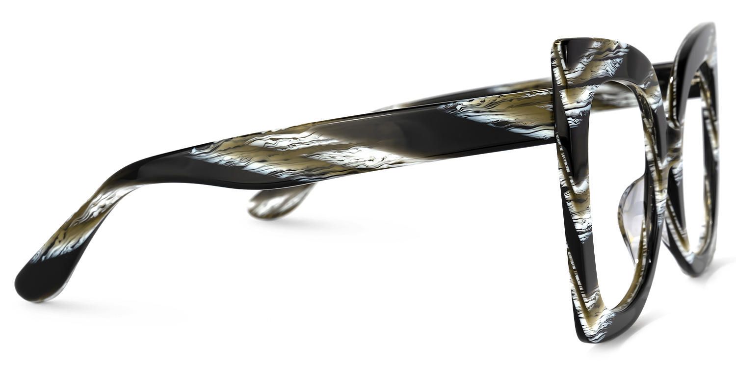 Butterfly Dark/Green Eyeglasses | Vooglam.com 4