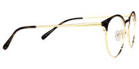 Round Leopard-Print Eyeglasses | Vooglam.com 