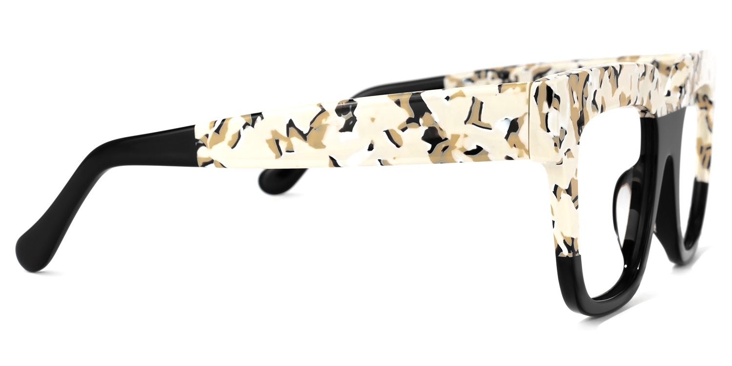 Yolanda - Square Black Eyeglasses | Vooglam 4