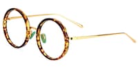 Kelly Round Tortoise Shell Eyeglasses - 3
