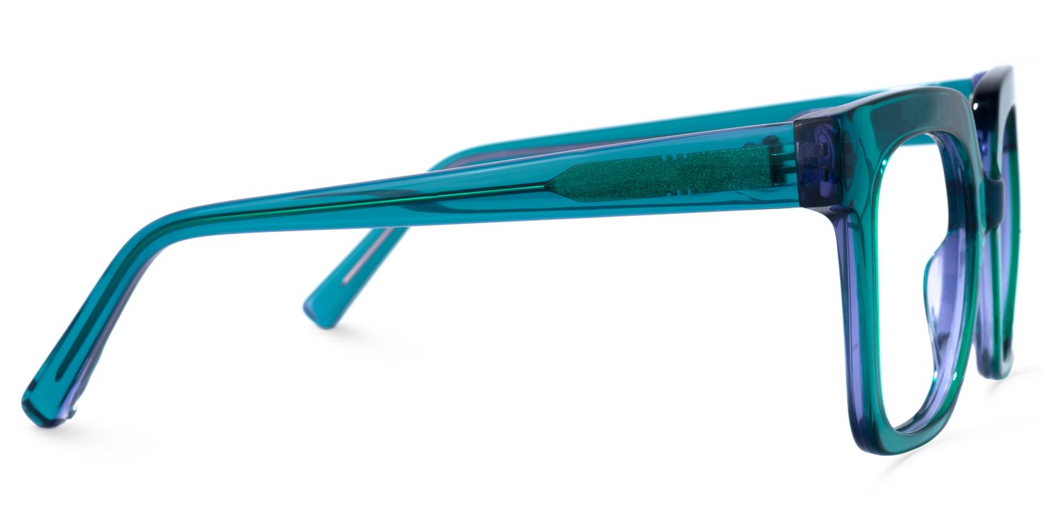 Square Blue Eyeglasses | Vooglam.com 4