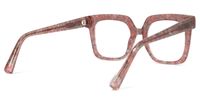 Square Floral Eyeglasses | Vooglam.com Side View