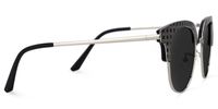 Browline Black Sunglasses | Vooglam.com 