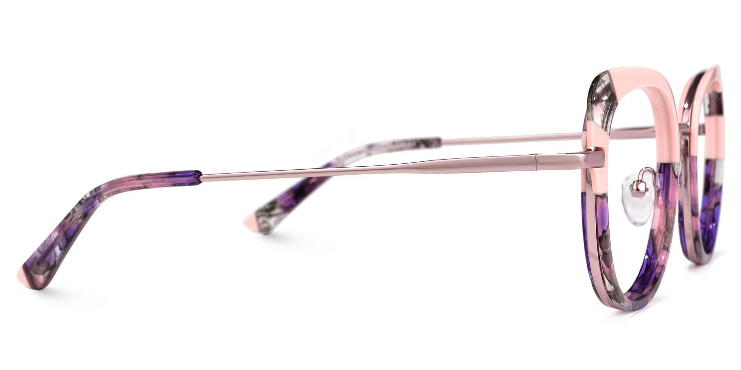 Sherrod - Round Pink Eyeglasses | Vooglam 4