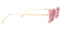 Sevilla - Rectangle Pink Sunglasses | Vooglam 
