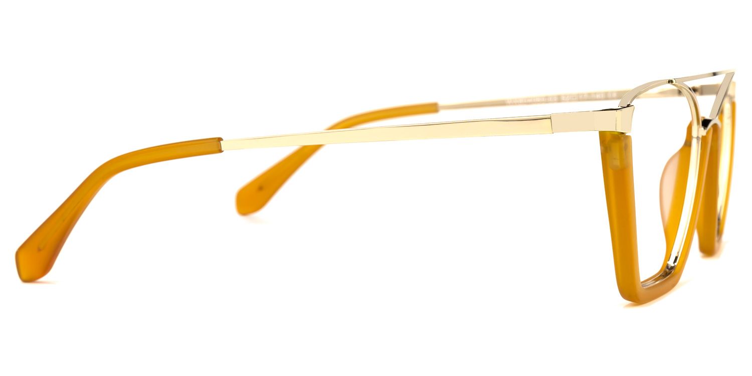 Guinto - Aviator Orange Eyeglasses | Vooglam 4