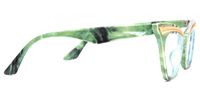 Hurtado - Cat Eye Green Eyeglasses | Vooglam 