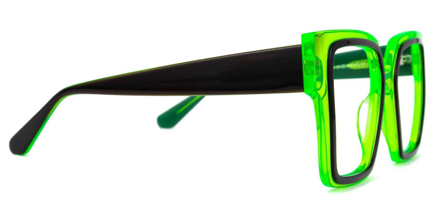Huffman - Square Green Eyeglasses | Vooglam 4