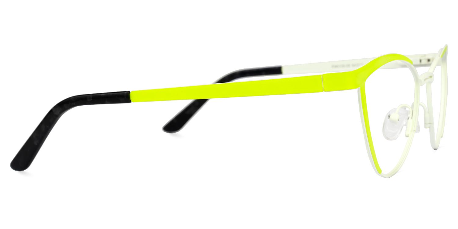 Sydney - Cat Eye Yellow Eyeglasses │Vooglam 4
