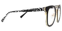 Aguilera - Square Black Eyeglasses | Vooglam 