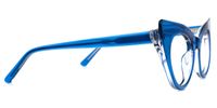 Debra - Cat Eye Blue Eyeglasses | Vooglam 