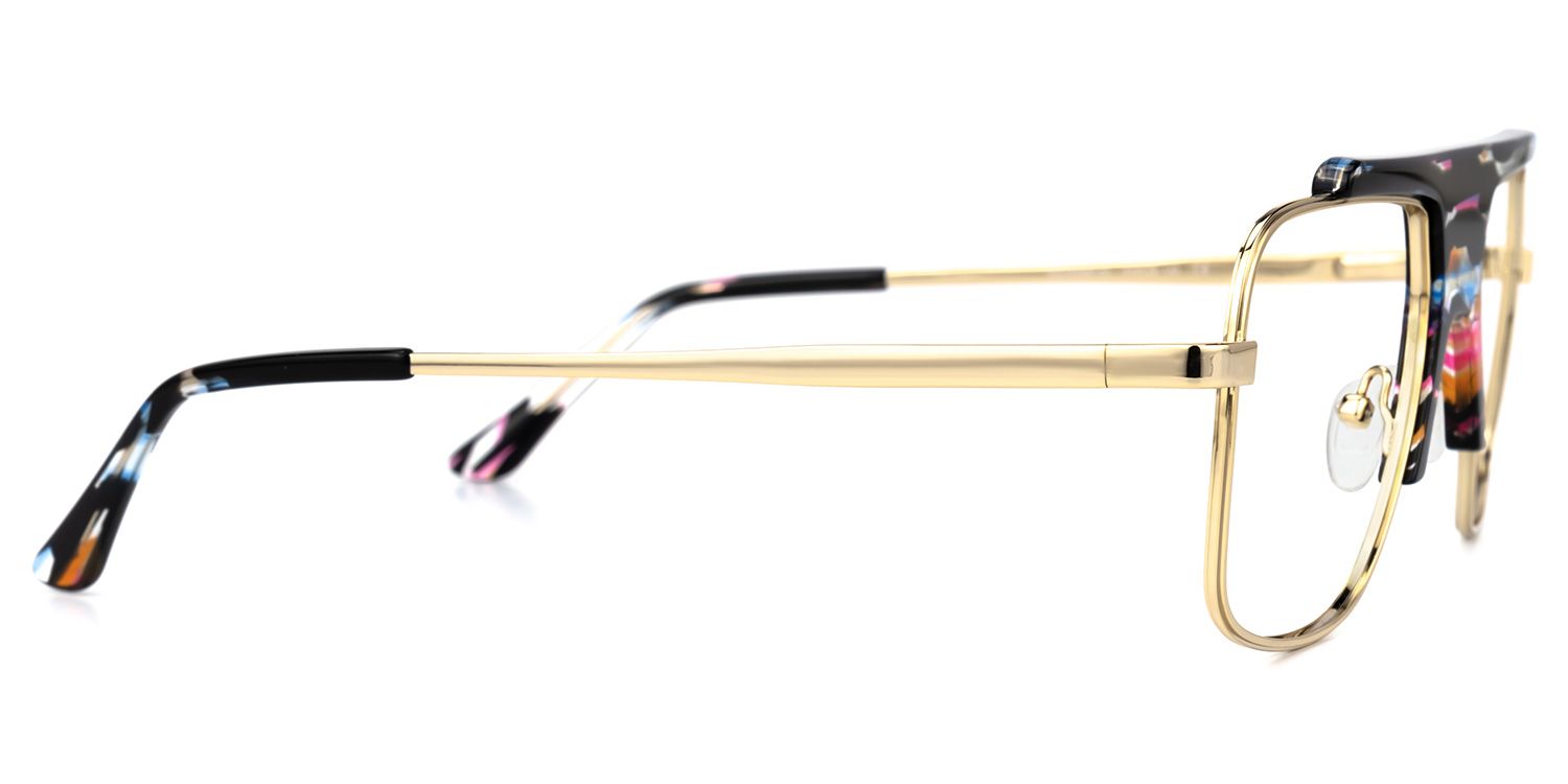 Frazier - Aviator Multicolor Eyeglasses by Vooglam - Product View 4