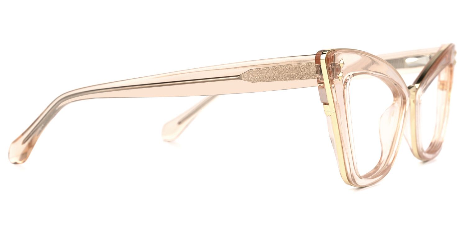 Ferreira - Cat Eye Pink Eyeglasses | Vooglam 4