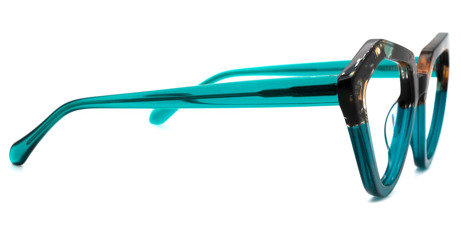 Farhana - Geometric Two-tone Eyeglasses by Vooglam - Product View 4