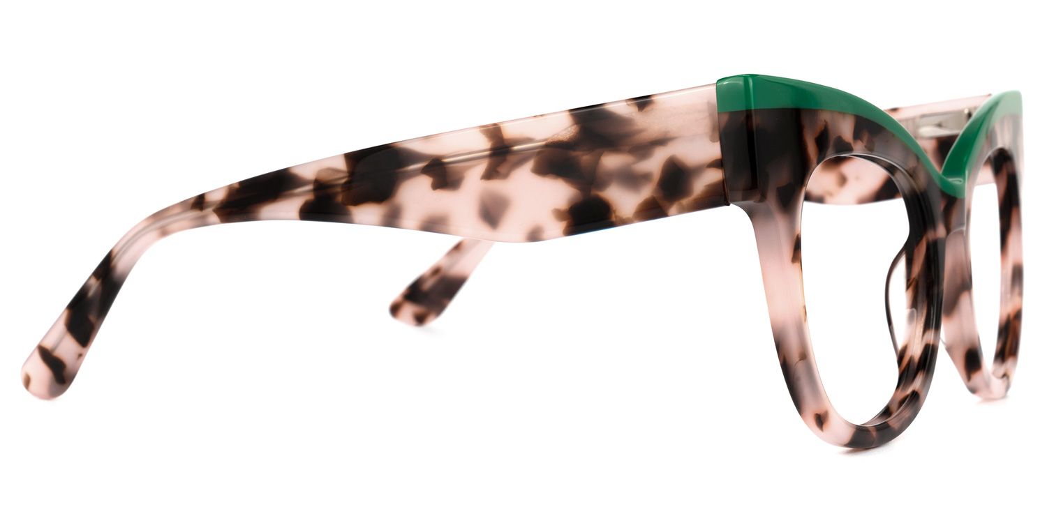 Rudell - Browline Pink/Tortoise Eyeglasses | Vooglam 4
