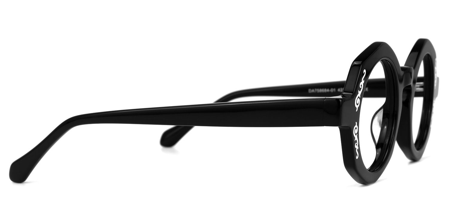 Barillas - Geometric Black Eyeglasses | Vooglam 4