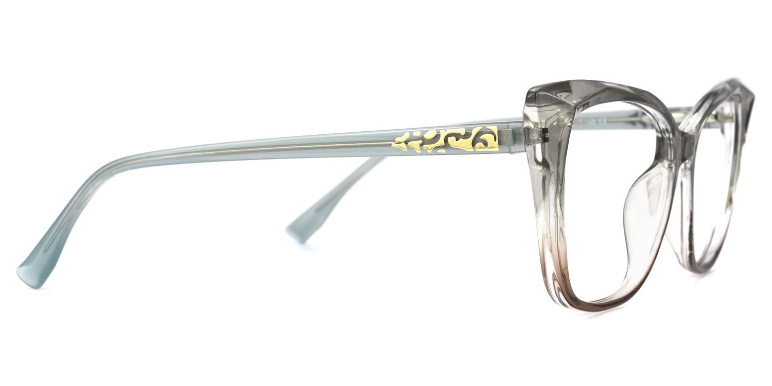 Namid - Butterfly Grey Eyeglasses by Vooglam - Product View 4