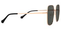 Aamina - Square Gold Sunglasses | Vooglam 