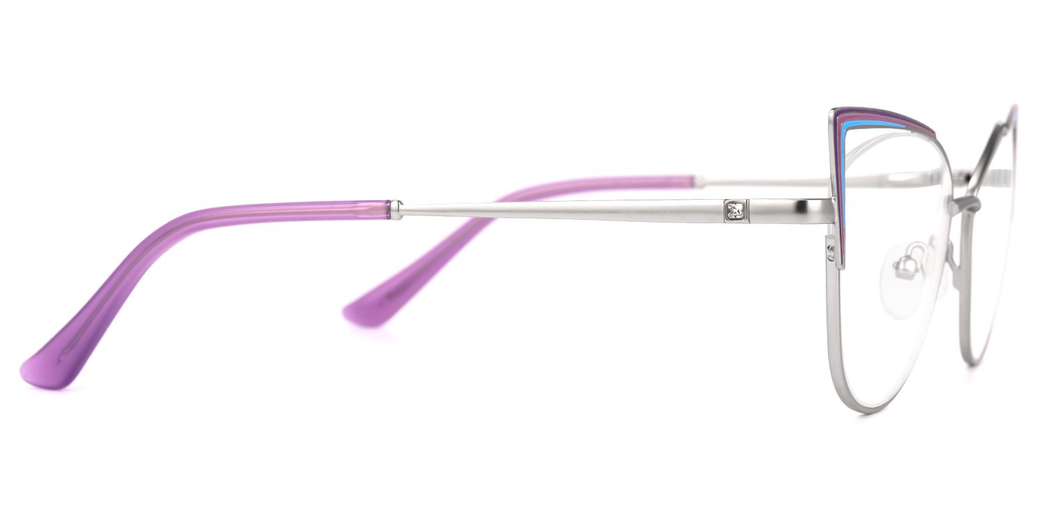 Abarne - Cat Eye Purple Eyeglasses | Vooglam 4