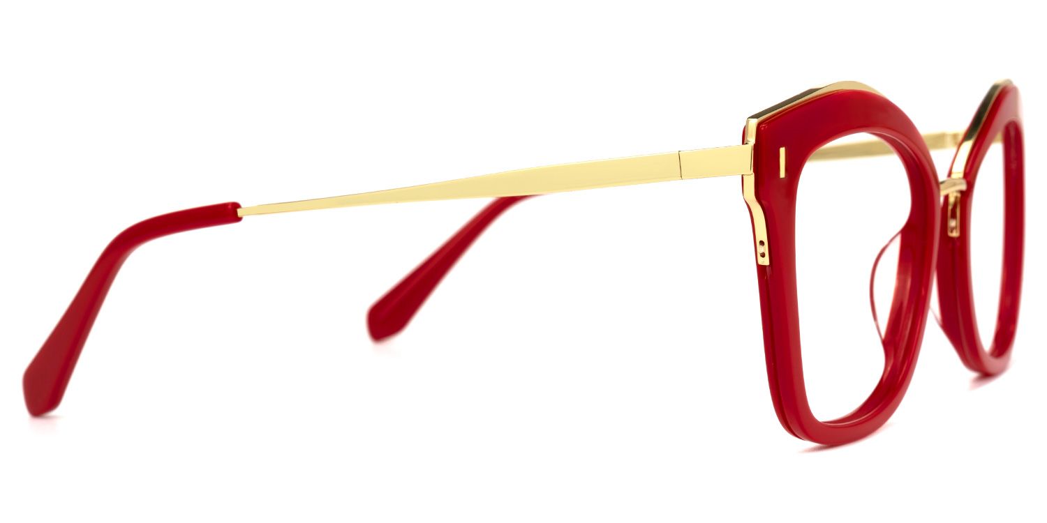 Abbey - Butterfly Red Eyeglasses | Vooglam 4