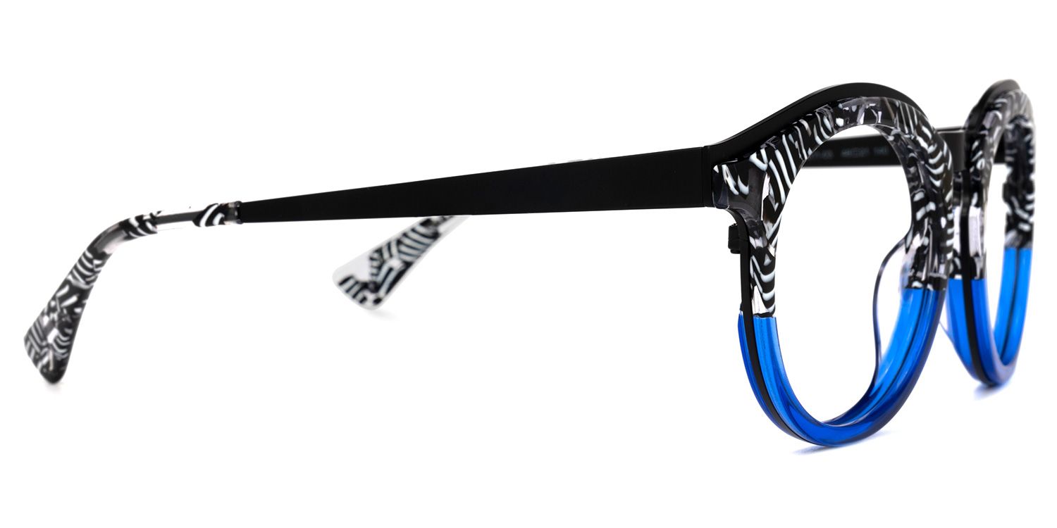 Vianney - Round Animal Two-tone Eyeglasses by Vooglam - Product View 4