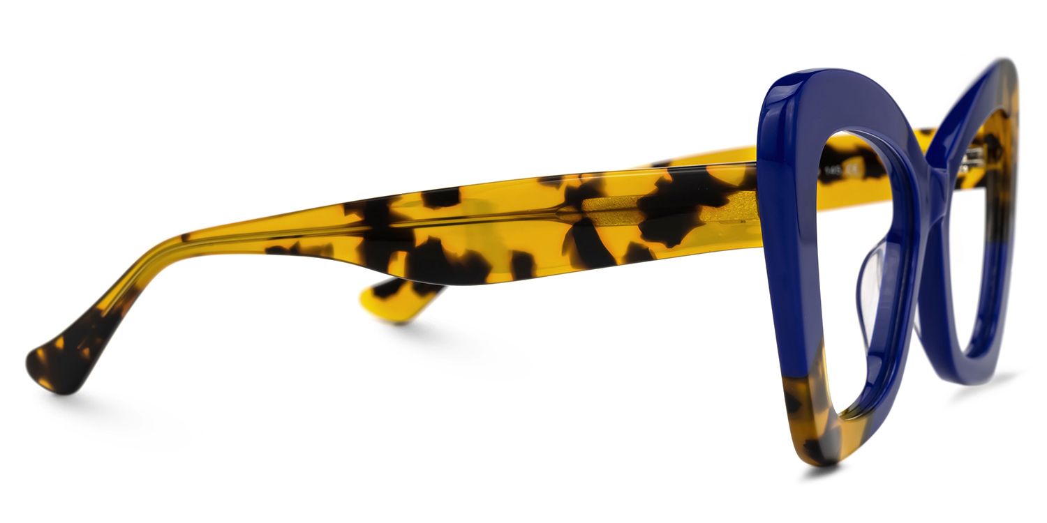 Aceso - Butterfly Blue/Tortoise Eyeglasses by Vooglam - Product View 4