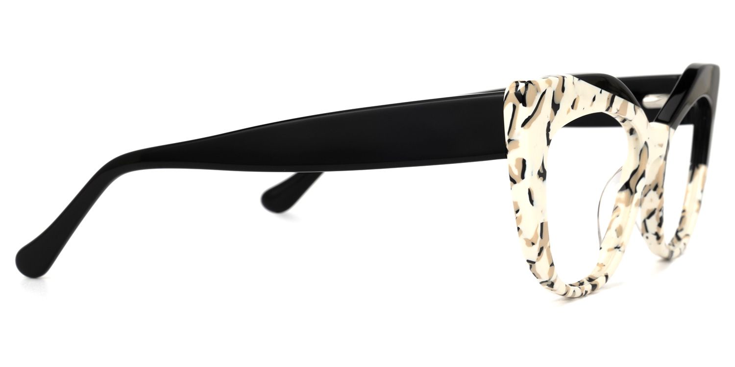 Marian - Geometric Black Eyeglasses | Vooglam 4