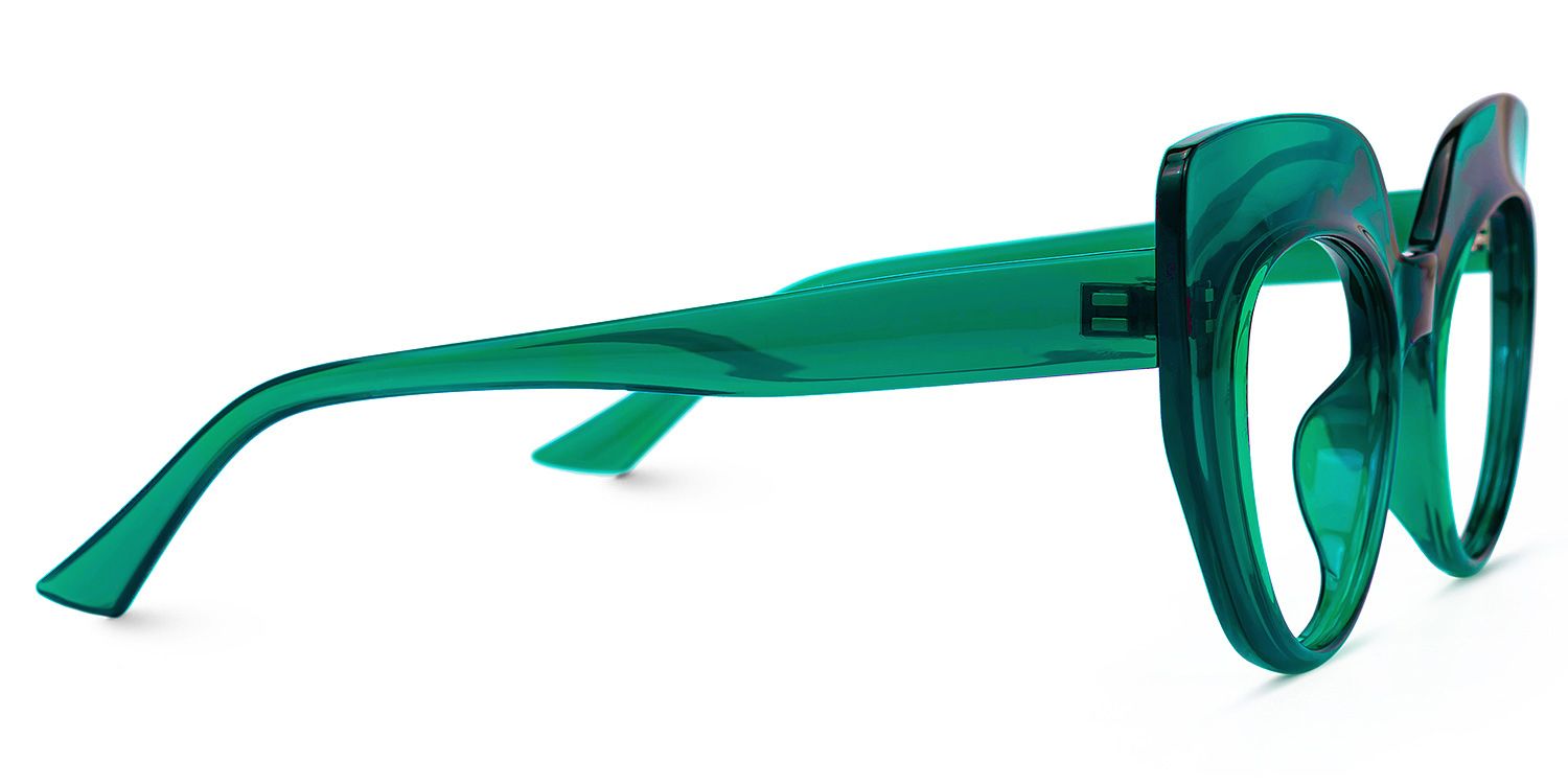 Cat Eye Green Eyeglasses | Vooglam.com 4