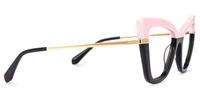 Lunsford - Cat Eye Pink/Black Two-tone Eyeglasses | Vooglam 