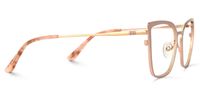 Adeliza - Rectangle Pink Eyeglasses | Vooglam
