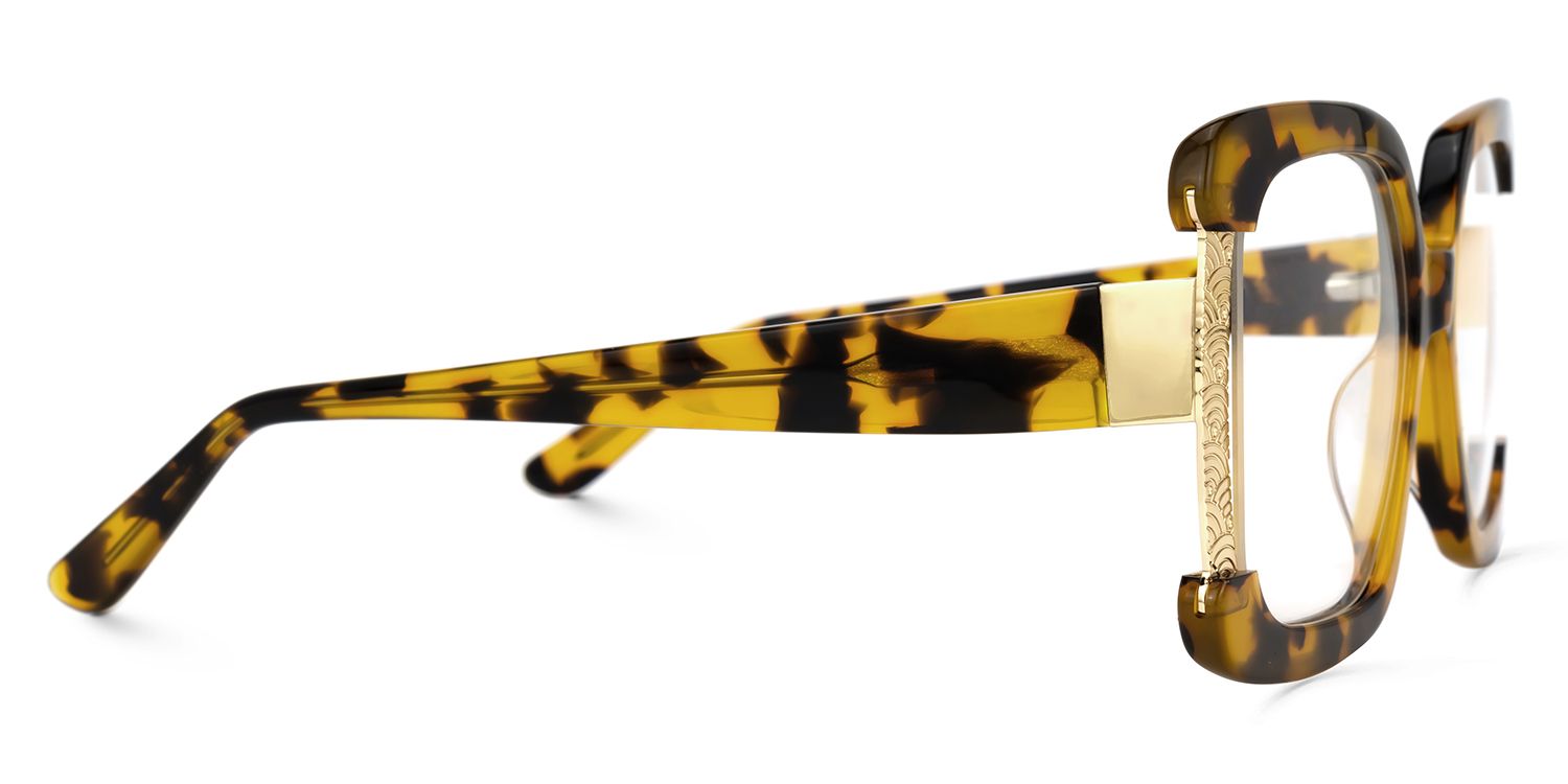 Adelphie - Square Tortoise Eyeglasses | Vooglam 4