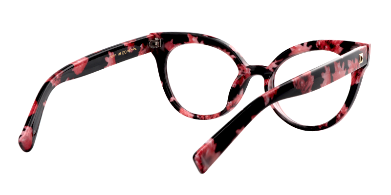 Elegant Floral Cat Eye Glasses ▏Vooglam Eyeglasses 4
