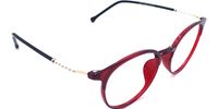 Whitehouse Round Red Eyeglasses - 3