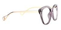 Pearl Transparent Grey cat eye Eyeglasses ▏Vooglam glasses
