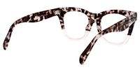 Carole - Rectangle Two-tone Tortoise Glasses | Vooglam Side View