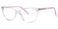 Debra Oval Transparent Pink Glasses - 3
