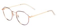 Vogue Metal Purple Cat Eyeglasses | Vooglam Optical Side View