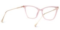 Cat Eye Pink Glasses FX0206-03 | Vooglam Optical Glasses Side View
