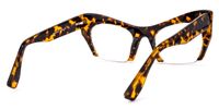 Kyle Cat Eye Yellow/Tortoise Eyeglasses | Vooglam Eyeglsses Side View