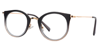 Viola Cat Eye Black Glasses Side View