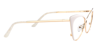 Annabelle - Cat Eye White Eyeglasses | Vooglam 
