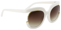 Chic Round White Sunglasses│Vooglam Sunglasses Online 